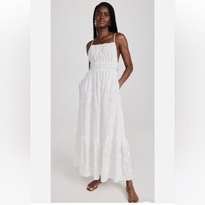 Anthropology by Trovata White Maxi Dress in Large